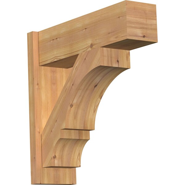 Ekena Millwork Balboa Block Smooth Outlooker, Western Red Cedar, 7 1/2"W x 24"D x 24"H OUT08X24X24BOA05SWR - main
